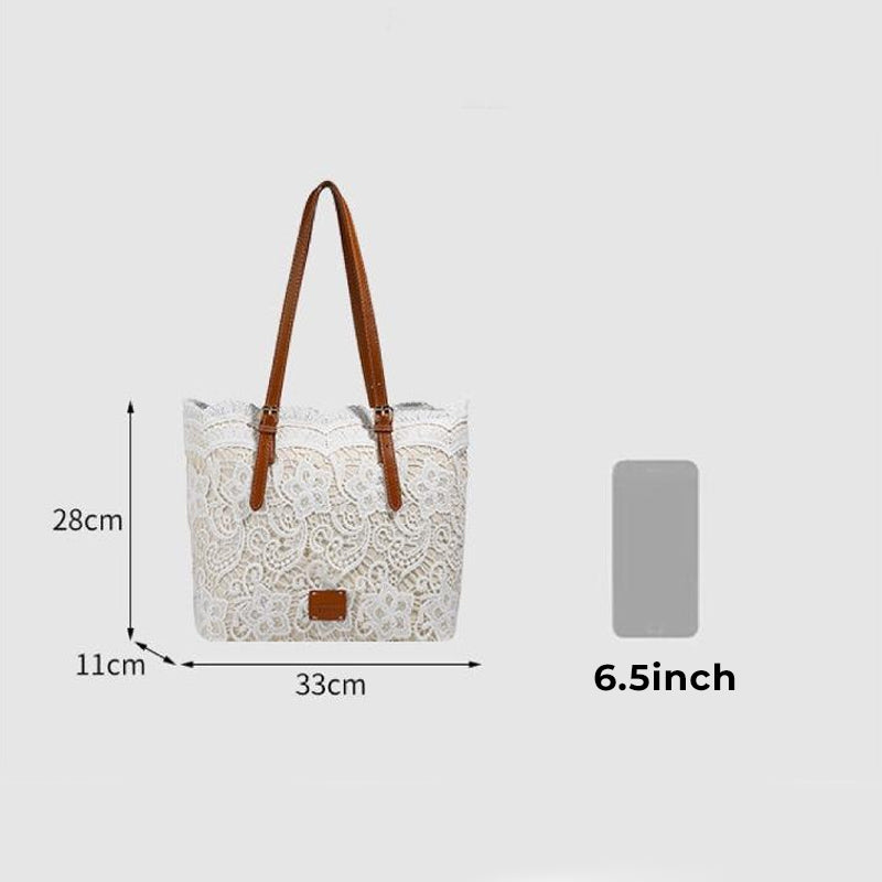 Amara — Elegante Kanten Tote | 50% KORTING