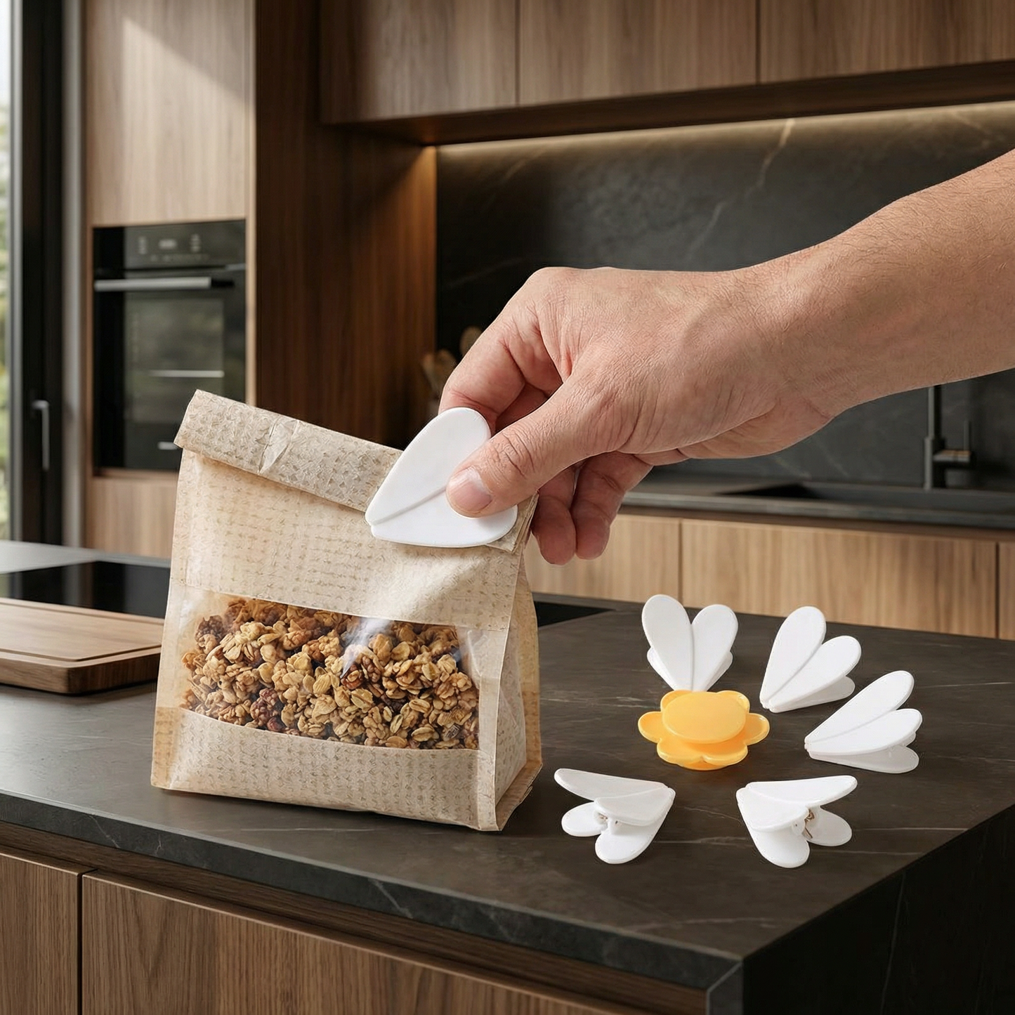 BloomSeal — Verse Snackclips Set van 4 stuks | 50% KORTING