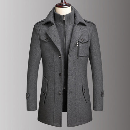 Home — Wol Tweed Jas voor Winterwarmte