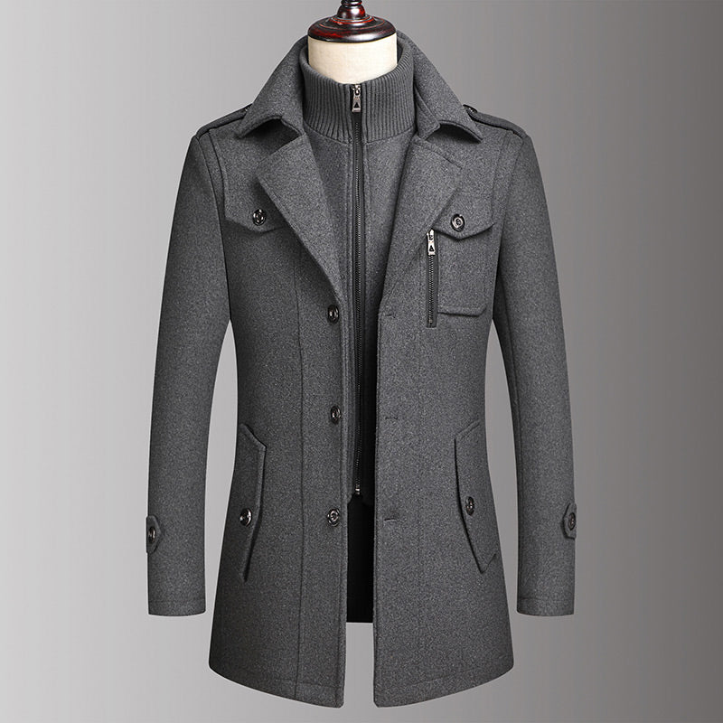Home — Wol Tweed Jas voor Winterwarmte