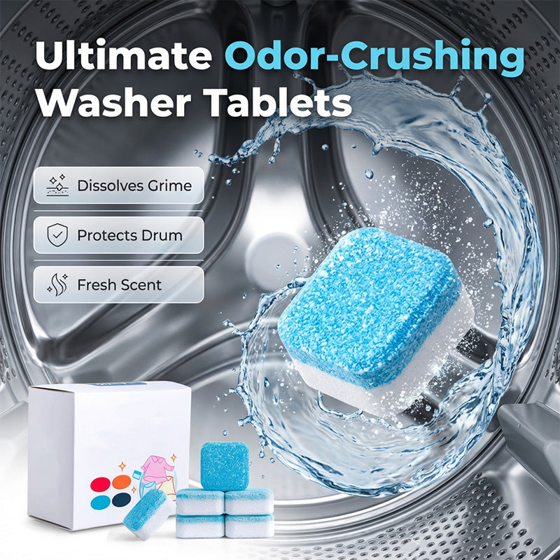 WasherRefresh 12 stuks — Wasmachine Reinigingstabletten | 1+2  doosGRATIS