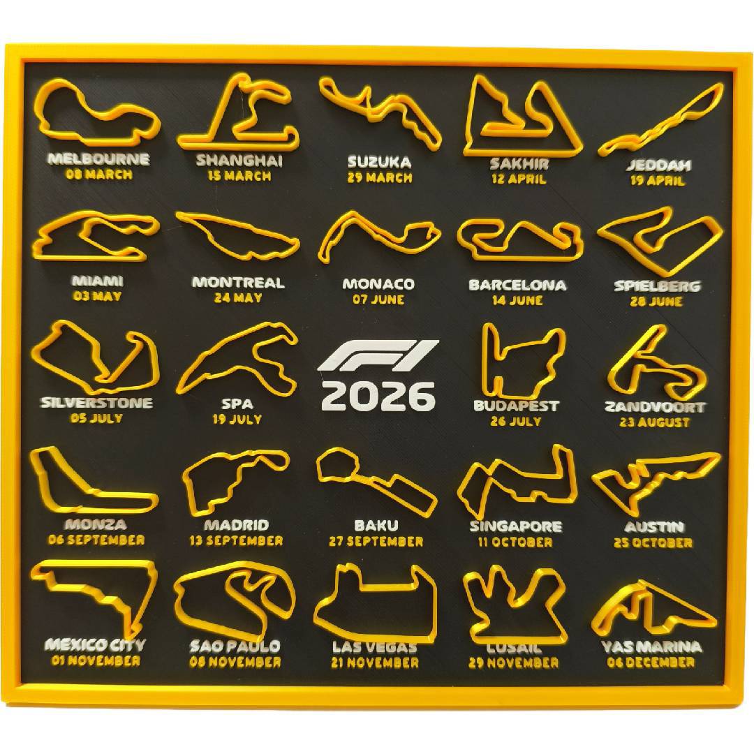 2026 F1 Racekalender — Ontstek de dagelijkse raceactie