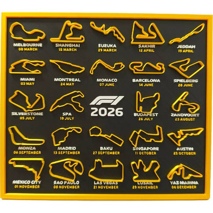 2026 F1 Racekalender — Ontstek de dagelijkse raceactie