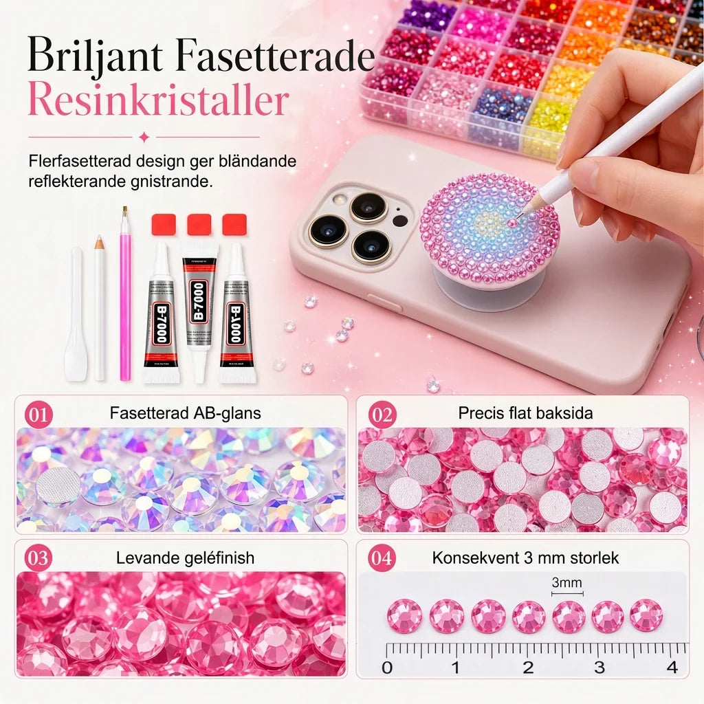 Crystal Art Set — Ontketen Glamorieuze Creativiteit
