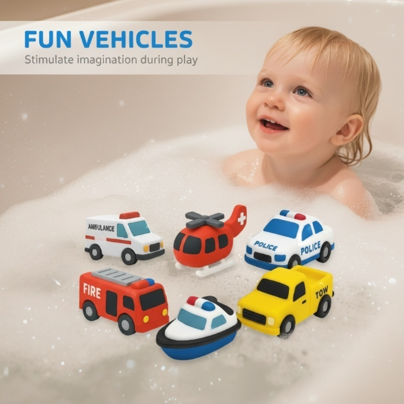 AquaFleet Voertuigen 6-delige Set — Puur Plezier Spetteren