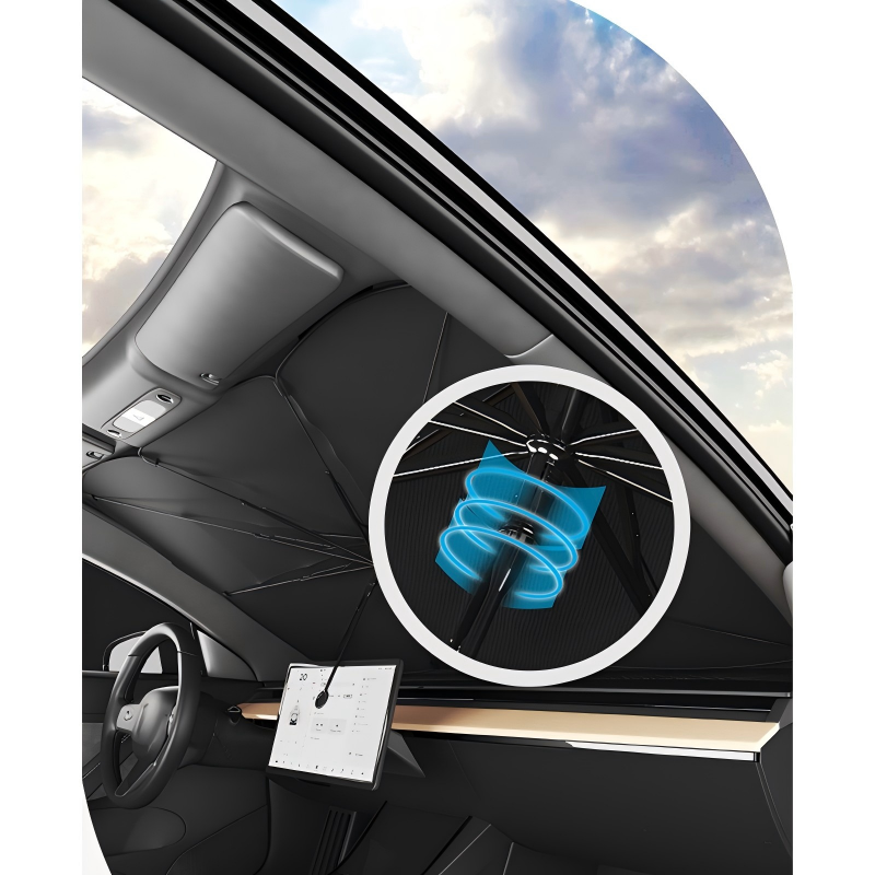 Nano Titanium Zilveren Zonbescherming — Directe Koelte en Comfort
