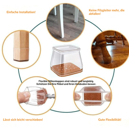 GlideGuard – stille vloerbescherming voor stoelen