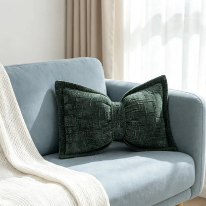 LuxeFleur Strik Chenille Kussen – Gezellig Comfort, Moeiteloze Stijl