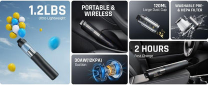 VacuLux® accustofzuiger | 50% KORTING