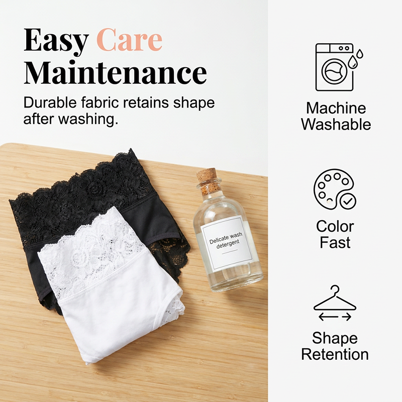 Aura — Dames Zachte Ademend Kanten Slipje