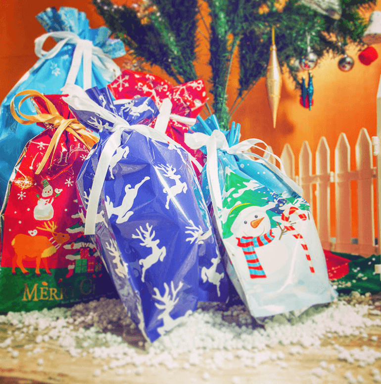 FestiveWrap - Feestelijke cadeauzakjes - snel inpakken zonder schaar of plakband | 50% KORTING