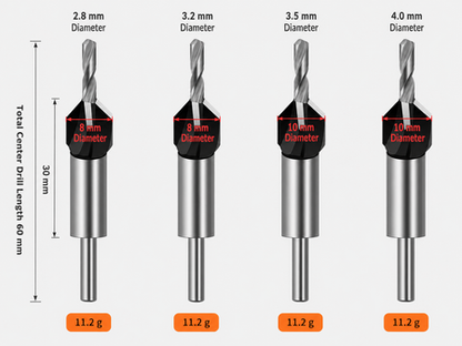 WoodCountersink Pro Set — Verfijnde Verzinkboren | 50% KORTING
