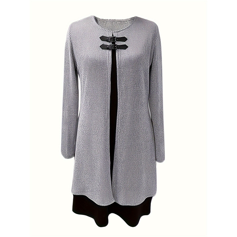 Sophie – Elegante A-lijnjurk met stijlvolle gespen | 50% KORTING