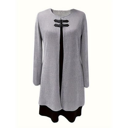 Sophie – Elegante A-lijnjurk met stijlvolle gespen | 50% KORTING