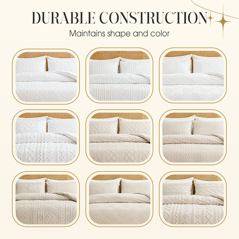 LuxeLoom Cutwork Zacht Pluizend Beddengoed Set — Zachtheid die Verzacht