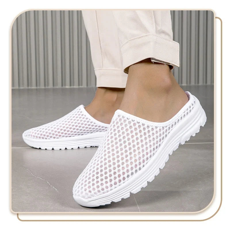 Aero – Ademend Mesh Slippers met Fluweelzacht Comfort