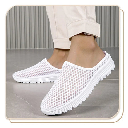 Aero – Ademend Mesh Slippers met Fluweelzacht Comfort
