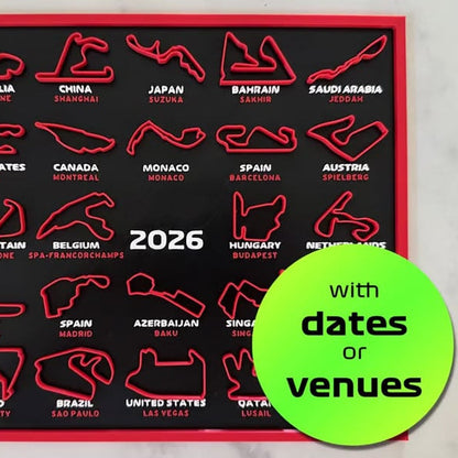 2026 F1 Racekalender — Ontstek de dagelijkse raceactie