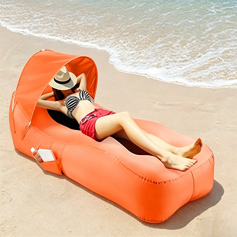 AeroShade Lounge — Ultieme Schaduw, Luxe Comfort