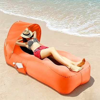 AeroShade Lounge — Ultieme Schaduw, Luxe Comfort