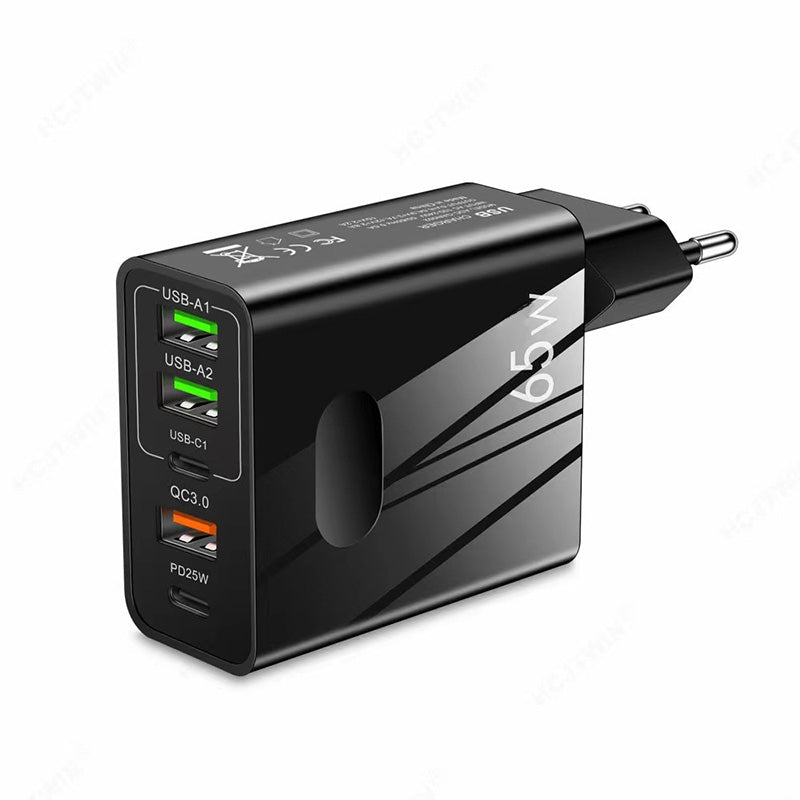 PowerPlug 65W — Snel opladen, Levenslang gratis