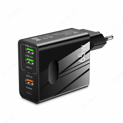 PowerPlug 65W — Snel opladen, Levenslang gratis