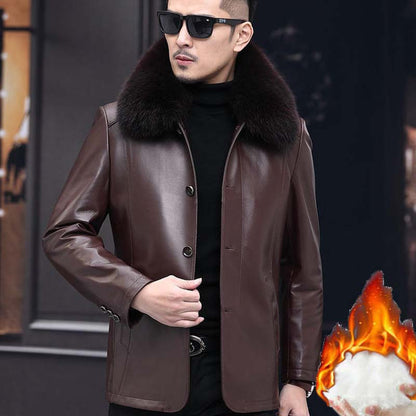 Henry – Warme PU Leren Jas | 50% KORTING