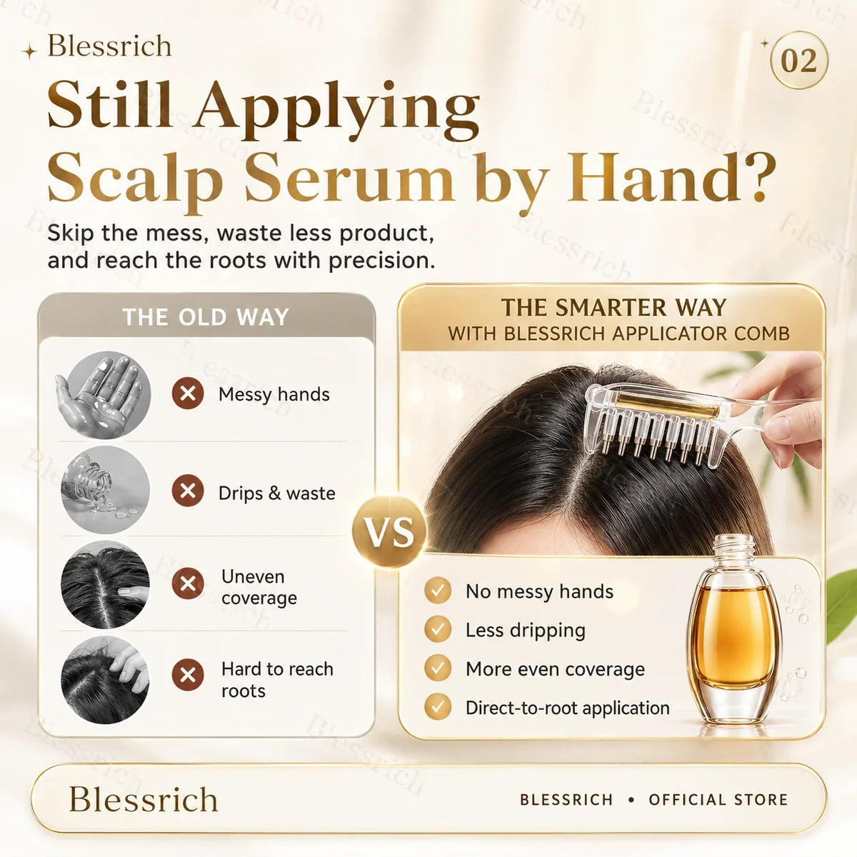 FollicleFlow Serumkam — Nauwkeurige Toepassing, Maximale Zorg