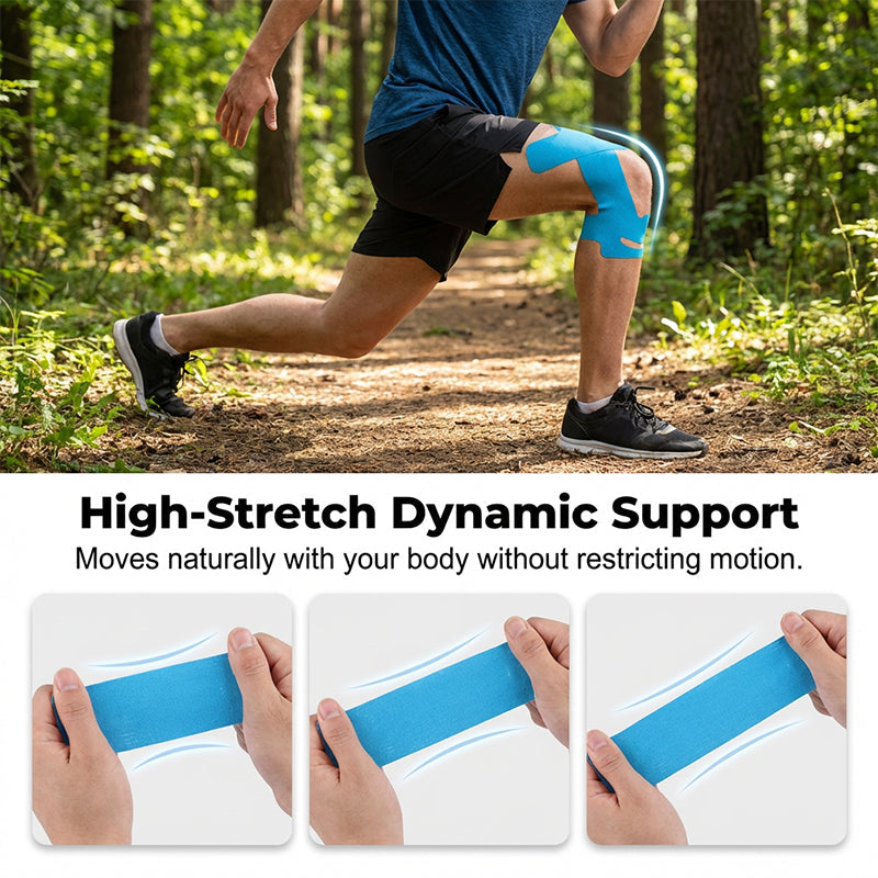 KneeFlex Set 4 stuks — Sport Knie Tape | 50% KORTING