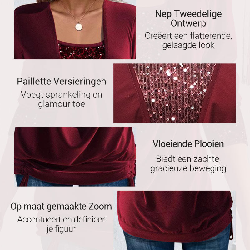 Ava — Sprankelende paillettenbovenkant