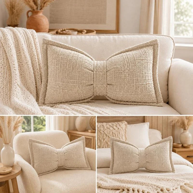 LuxeFleur Strik Chenille Kussen – Gezellig Comfort, Moeiteloze Stijl