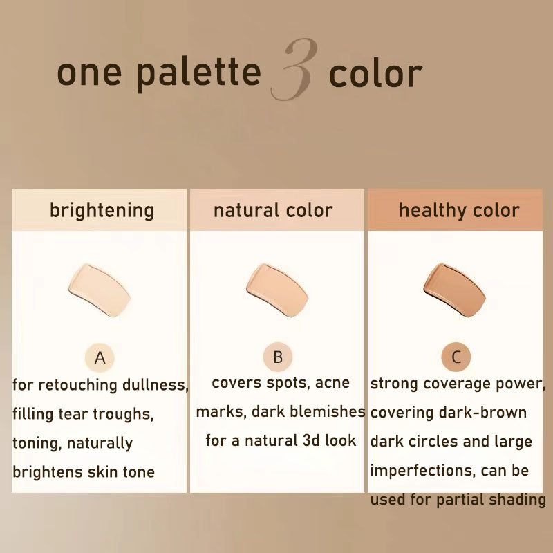 Driekleurige Concealer - Perfecte Kleurcorrectie & Huidverzorging