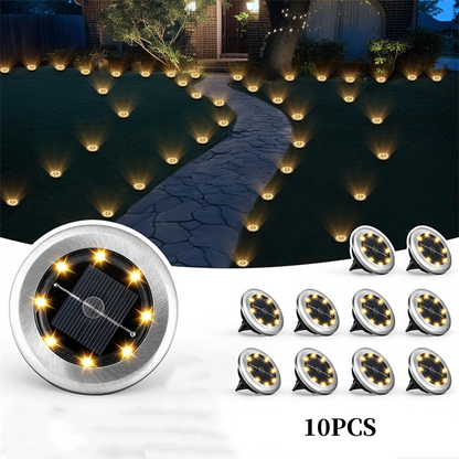 SolarGlow 4 stuks-Set — Tuinpadverlichting | 50% KORTING