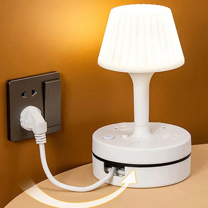 All-in-One Nachtkastlamp — Stroom, Licht, Controle