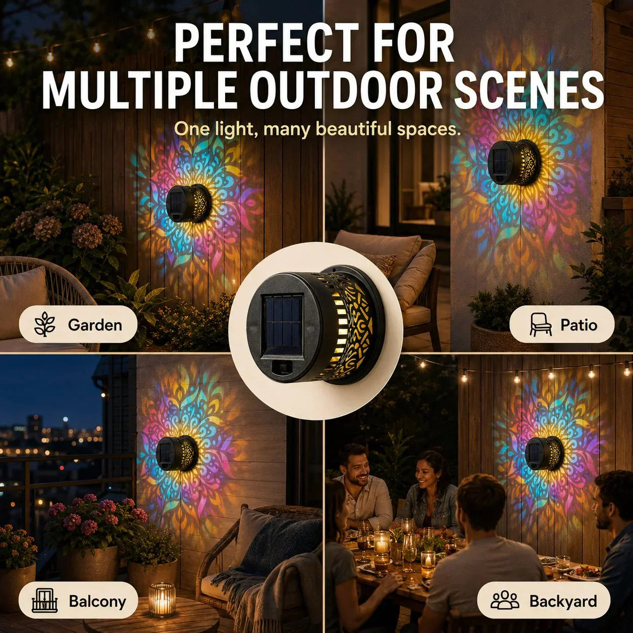 LumaHalo Mandala Licht — Ontsteek Kalmte, Kleur, Verwondering