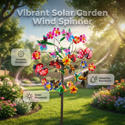 SolarSpin — Kinetische Tuinspinner | 50% KORTING
