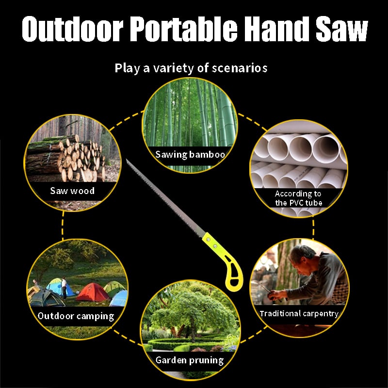 TrailSaw™ outdoor handzaag - compact, ultrascherp & onmisbaar voor elk avontuur | 1+3 GRATIS