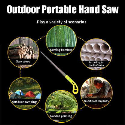 TrailSaw™ outdoor handzaag - compact, ultrascherp & onmisbaar voor elk avontuur | 1+3 GRATIS