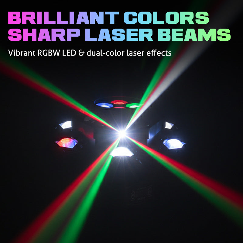 LumiStorm Pro – 6-Arm LED Showlight | 50% KORTING
