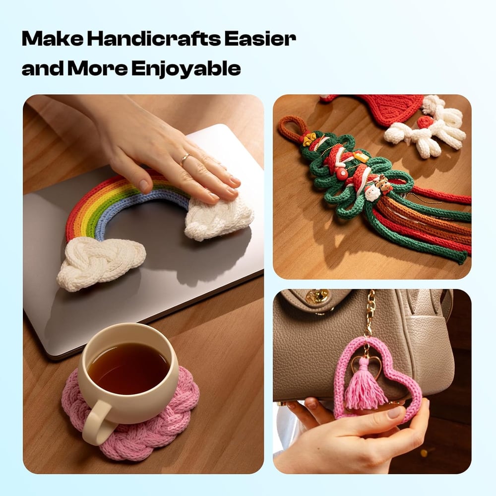 Knitella™ – Automatische Koordbreimachine voor Snel, Creatief & Moeiteloos Handwerkplezier | 50% KORTING