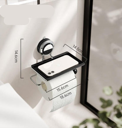 Minimalistische Toiletpapierhouder — Schadevrij Badkamerplezier