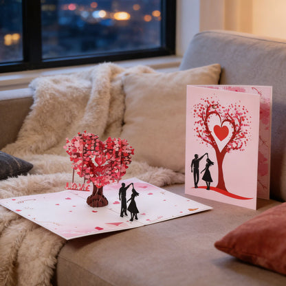 3D Hart Boom Kaart — Betover Direct met Liefde