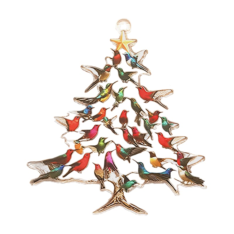 Winterly – Kolibrie 2D acryl kerstversiering | 1+2 GRATIS