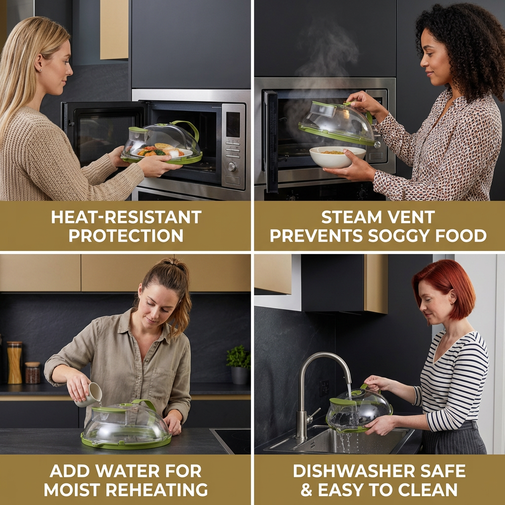 CleanShield — Magnetron-voedseldeksel | 50% OFF