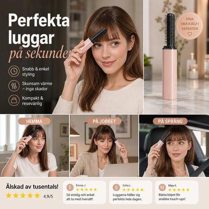 LuxeTrim verwarmde kam — gladde pony, zelfverzekerde jij
