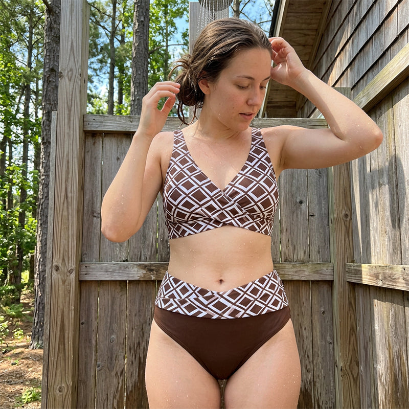 Heidi — Hoge Taille Bikini met Vormgevende Pasvorm