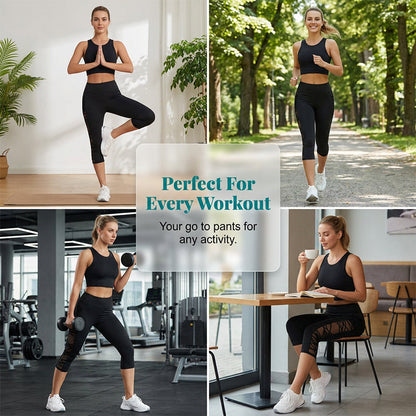 Maya – Ademend, Curve-Verhoger Yoga Leggings met Zakjes