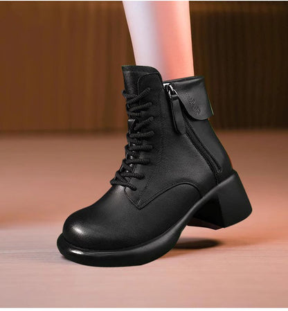 Mia – Leren laarzen met zachte voering en warme comfort