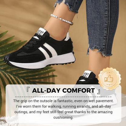 Nina – Casual sneaker met 4 cm hak en retrostijl