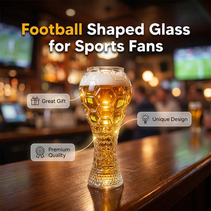 Voetbalglas — Geniet van elke spannende slok